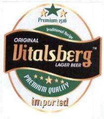 ORIGINAL VITALSBERG LAGER BEER PREMIUM 1516 TRADITIONAL RECIPE PREMIUM QUALITY IMPORTED