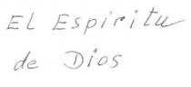 EL ESPIRITU DE DIOS
