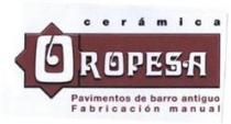 CERAMICA OROPESA PAVIMENTOS DE BARRO ANTIGUO FABRICACION MANUAL