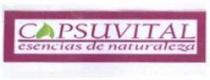 CAPSUVITAL ESENCIAS DE NATURALEZA