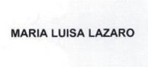 MARIA LUISA LAZARO