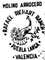 MOLINO ARROCERO RAFAEL RICHART RAMON PUEBLA LARGA VALENCIA