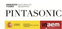 ORQUESTA Y CORO NACIONALES DE ESPAÑA PINTASONIC GOBIERNO DE ESPAÑA MINISTERIO DE EDUCACION, CULTURA Y DEPORTE INAEM INSTITUTO NACIONAL DE LAS ARTES ESCENICAS Y DE LA MUSICA.