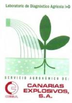 LABORATORIO DE DIAGNOSTICO AGRICOLA I + D SERVICIO AGRONOMICO DE: CANARIAS EXPLOSIVOS, S.A. CESA