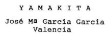 YAMAKITA JOSE Mª GARCIA GARCIA VALENCIA