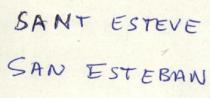 SANT ESTEVE SAN ESTEBAN