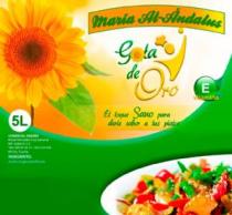 MARIA AL-ANDALUS GOTA DE ORO EL TOQUE SANO PARA DARLE SABOR A TUS PLATOS