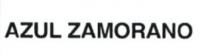 AZUL ZAMORANO