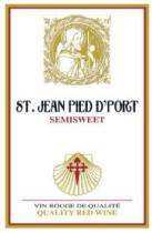 ST. JEAN PIED D'PORT SEMISWEET VIN ROUGE DE QUALITE QUALITY RED WINE
