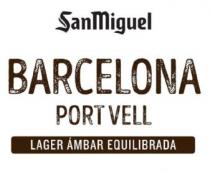 SANMIGUEL BARCELONA PORT VELL LAGER AMBAR EQUILIBRADA