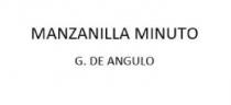 MANZANILLA MINUTO G. DE ANGULO