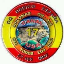 CQ BREICO ESPAÑA 27.165MHZ DIPLOMAS ON-AIR QSO TODOS LOS DIAS CANAL 17 USB