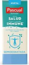 NUEVA Pascual Dar lo mejor LECHE SALUD AYUDA A TU SISTEMA INMUNE Con Vitamina A, D, B6, B9, B12, Zinc y Selenio SEMIDESNATADA