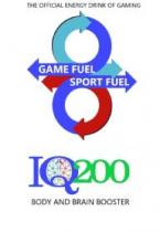 THE OFFICIAL ENERGY DRINK OF GAMING GAME FUEL SPORT FUEL IQ200 BODY AND BRAIN BOOSTER