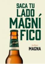 SACA TU LADO MAGNÍFICO SANMIGUEL MAGNA CERVEZAS SANMIGUEL SINCE 1890 MAGNA