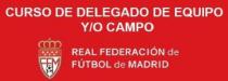 CURSO DE DELEGADO DE EQUIPO Y/O CAMPO REAL FEDERACIÓN DE FÚTBOL DE MADRID