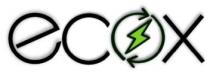 palabra ecos con caracteres especiales y colores negro y verde