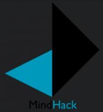 El nombre: MindHack, los colores corporativos que son #3A98B9 Y #000000 y dos triángulos a modo de logotipo