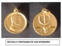 MEDALLA CENTENARIO SAN JOSEMARÍA 1928 2028
