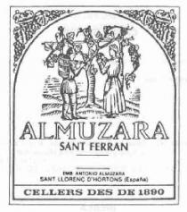 ALMUZARA SANT FERRAN EMB ANTONIO ALMUZARA SANT LLORENÇ D'HORTONS (ESPAÑA) CELLERS DES DE 1890