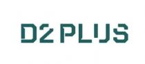 El nombre D2PLUS escrito con tipografía especial donde los caracteresaparecen en parte incompletos o borrados en sus esquinas. Siendo estos: la 