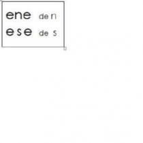 ENE DE N ESE DE S