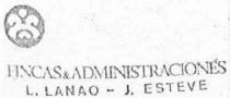 FINCAS & ADMINISTRACIONES L. LANAO J. ESTEVE