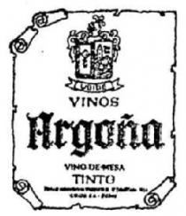 UBIDE VINOS ARGOÑA VINO DE MESA TINTO