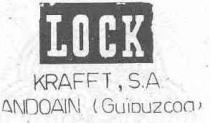 LOCK KRAFFT, S.A. ANDOAIN (GUIPUZCOA)