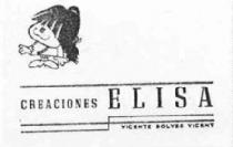CREACIONES ELISA VICENTE SOLVES VICENT