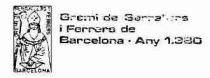 GREMI DE SERRALLERS I FERRERS DE BARCELONA - ANY 1.380