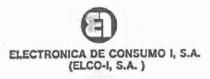 E1 ELECTRONICA DE CONSUMO 1, S.A. (ELCO-1, S.A