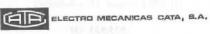 CATA ELECTRO MECANICAS CATA, S.A.