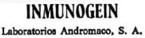 INMUNOGEIN LABORATORIOS ANDROMACO,S.A.