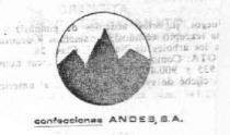 CONFECCIONES ANDES,S.A.