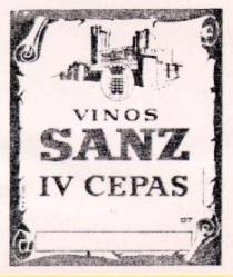 VINOS SANZ IV CEPAS