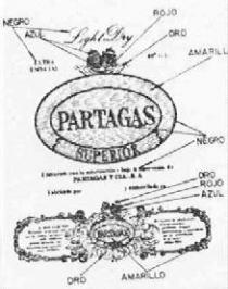 PARTAGAS SUPERIOR LIGHT DRY EXTRA ESPECIAL ELABORADO CON LA AUTORIZCION Y BAJO LA SUPERVISION DE PARTAGAS Y CIA., S.A.