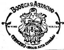 BODEGAS ARTACHO PATENTIA EGIT IN VINO VERITAS CENICERO (RIOJA ALTA ESPÑA)