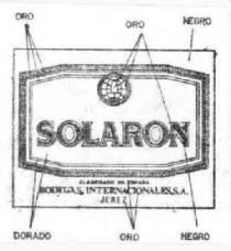 SOLARON ELABORADO EN ESPAÑA BODEGAS INTERNACIONALES,S.A.