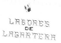 LABORES DE LAGARTERA