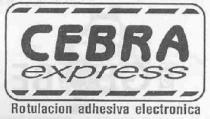 CEBRA EXPRESS ROTULACION ADHESIVA ELECTRONICA
