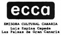 ECCA EMISORA CULTURAL CANARIA LUIS ESPINA CEPEDA LAS PALMAS DE GRAN CANARIA