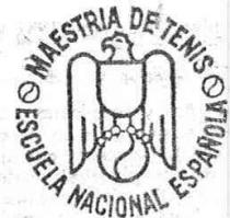 MAESTRIA DE TENIS ESCUELA NACIONAL ESPAÑOLA