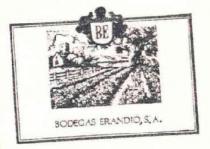 BE BODEGAS ERANDIO, S.A.