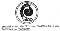 STOP INDUSTRIAS DE FIBRAS TEXTILES, S.A. INFITEX,- LOGROÑO