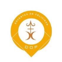Existen dos elementos denominativos: 1) DdF y 2) Docentes de Felicidad