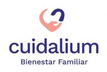 El isotipo que representa la marcase basa en la unión de un corazón por pertenecer al sector de la salud y la atención domiciliaria,una mano haciendo referencia a la acción de cuidar y la primera letra de Cuidalium .Juntos configuran un corazón.