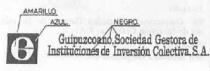 B GUIPUZCOANO, SOCIEDAD GESTORA DE INSTITUCIONES DE INVERSION COLECTIVA, S.A.