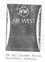 AW AIR WEST M DEL CARMEN HERAS BARECHE.- HUESCA.