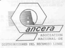 A ANCERA ASOCIACION NACIONAL DE DISTRIBUIDORES DEL RECAMBIO LIBRE